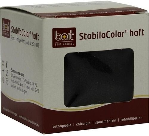 Bort Stabilocolor haft Binde 6cm schwarz