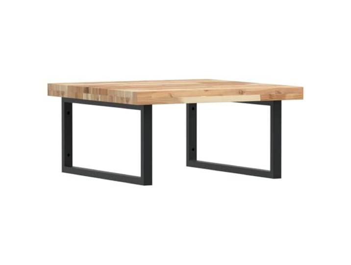 Heofavd Waschbeckenregal Wandmontage Akazienholz Waschtisch Konsole 60cm