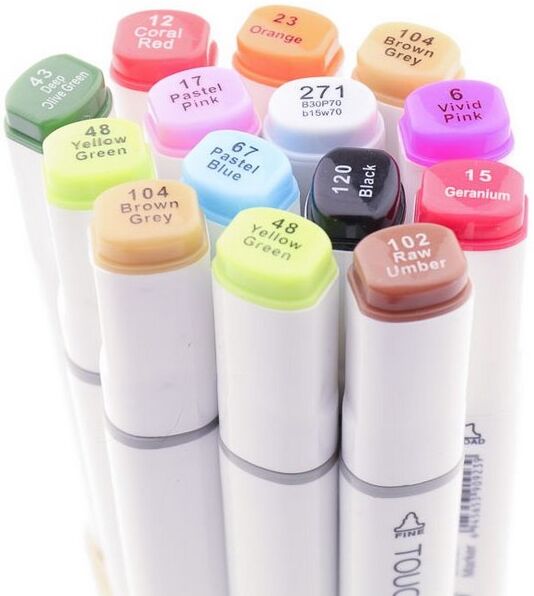 Touchnew Sketch Marker-Pink (Vivid Pink)