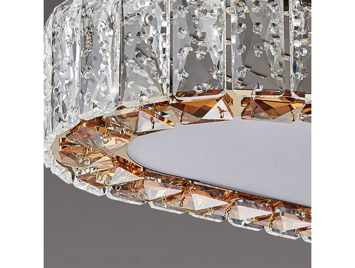 Lustre moderne simple et luxueux pour la décoration intérieure, hôtel, bar, cuisine, salon, lampes suspendues en cristal, bande lumineuse LED