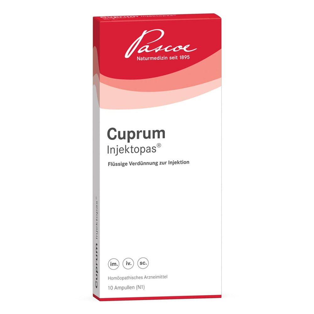 Pascoe pharmazeutische Präparate GmbH Cuprum Injektopas Ampullen 05100829