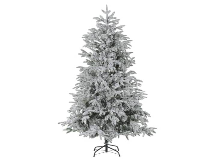 Künstlicher Weihnachtsbaum mit Schnee 180 cm schneebedeckt weiß Bassie