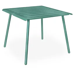 Vapio Outdoortisch Aluminium 90x90x74 cm Salbei