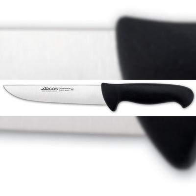 Arcos Serie 2900 - Metzgermesser Steakmesser - Klinge Nitrum Edelstahl 180 mm - HandGriff Polypropylen Farbe Schwarz