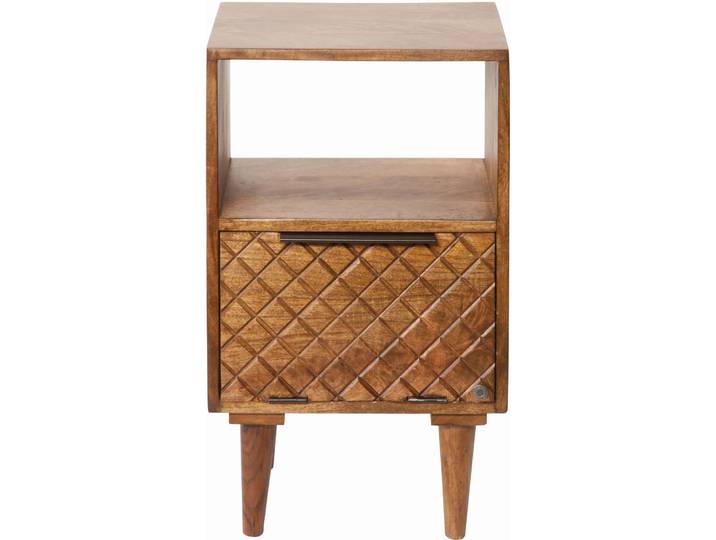 Tom Tailor Nachttisch Darwin 40 cm - Farbe: Natur - Material: Mango - Nachttisch
