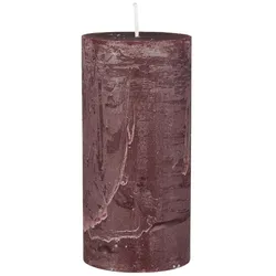 IB Laursen Rustikale Kerze Stumpenkerze Ø 6,8 cm, Höhe 14, Ø 6.8 cm, rot
