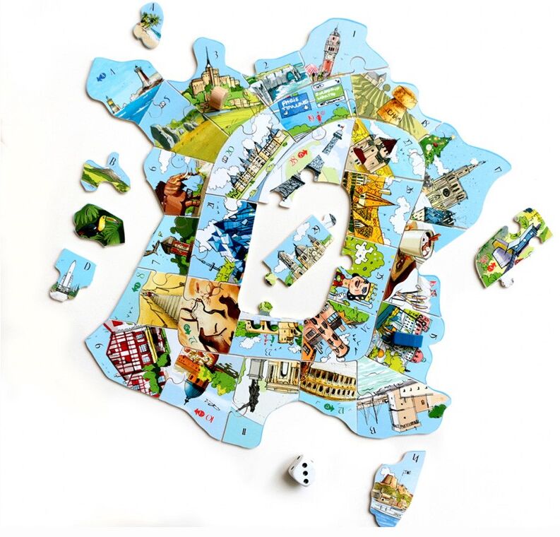 Puzzle Bois 36 pcs France Escapade - Puzzle Michèle Wilson