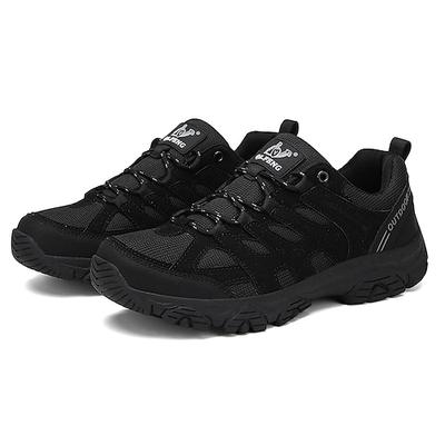 Beige, wasserdichte Herren-Wanderschuhe – strapazierfähige Outdoor-Schuhe mit gepolsterter Sohle, ideal zum Wandern, Trekking und für Outdoor-Abenteuer.