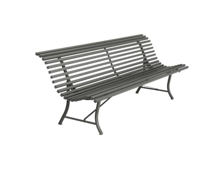 Fermob Louisiane Gartenbank 200cm Stahl Dunkelgrau Grün