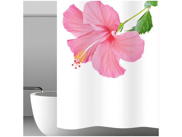 my bath Duschvorhang Hibiskus ca. 180x180 cm