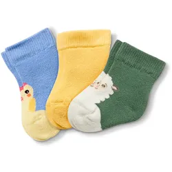 Tchibo - 3 Paar Frottier-Babysocken - Baby - Gr. 23-26 - blau