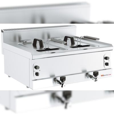 Gas Fritteuse 2 x 8L - 12 kW
