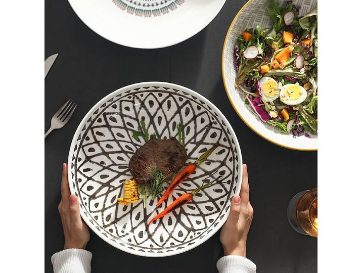 Bol à soupe en céramique japonaise LingAo, 12