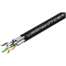 Lanview Cat6a U-FTP Network Cable (CAT6a, 500 m), Netzwerkkabel