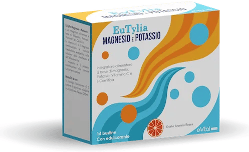 Eutylia Magnesio e Potassio Integratore di Vitamine e Minerali 14 Bustine