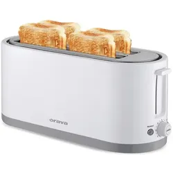 Orava HR-125 weiss / Toaster / 1200-1400 W / 4 Schlitze / 7 Bräunungsgrade, Toaster, Weiss