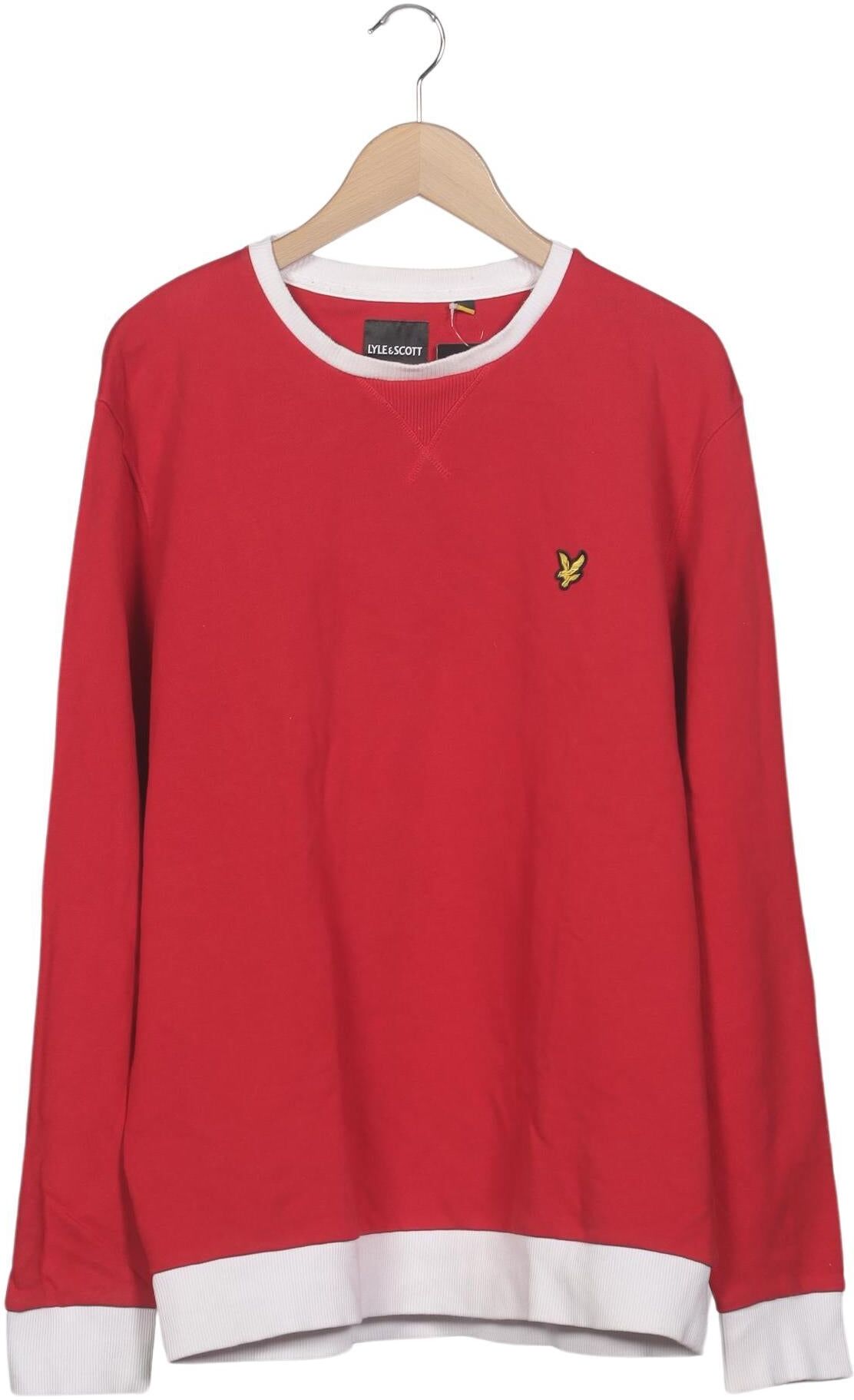 Lyle & Scott Herren Sweater, Rot, Gr. XL, Baumwolle - Second Hand