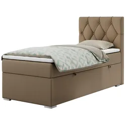 BOXBETT ALDA 90/200 Braun Kunstleder - H4 - Rechts Seite