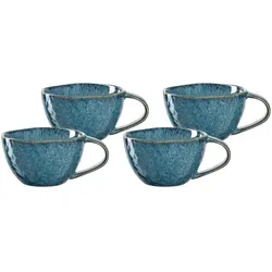Leonardo MATERA Keramiktasse 290 ml 4er Set - blau