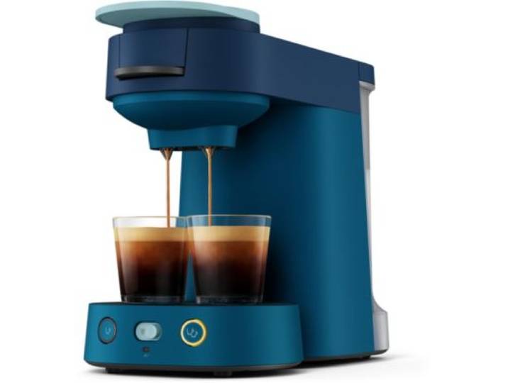 Philips - Cafetière À Dosettes Csa225/01 Machine À Café Senseo Vibe Bleu