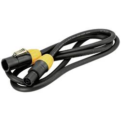 Eurolite IP T-Con XLR Verbindungskabel [1x XLR-Stecker - 1x XLR-Buchse] 1.5 m Schwarz/Orange 30247750