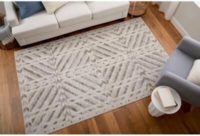 Grand Bazaar Kayden Machine Made Geometric Modern Area Rug