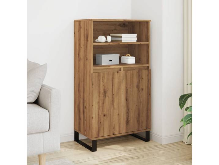 vidaXL Highboard, Highboard Artisan-Eiche 60x36x110 cm Holzwerkstoff