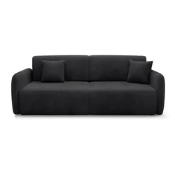 SOFA Dora 3 Sitzplätze Schwarz