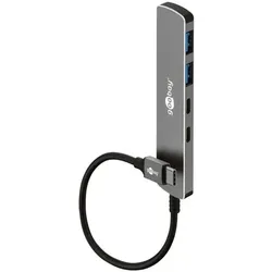 goobay USB-Hub USB-C auf USB-C /USB-A 5 Gbit/sek