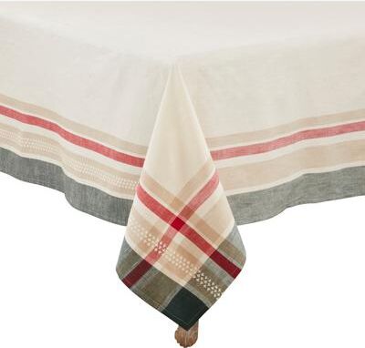 Saro Lifestyle Merry Pines Dobby Tablecloth