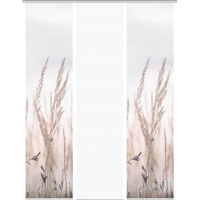 Schiebegardine VISION S "RELVA", beige (natur), B:60cm H:260cm, Polyester, Gardinen, DIGITALDRUCK