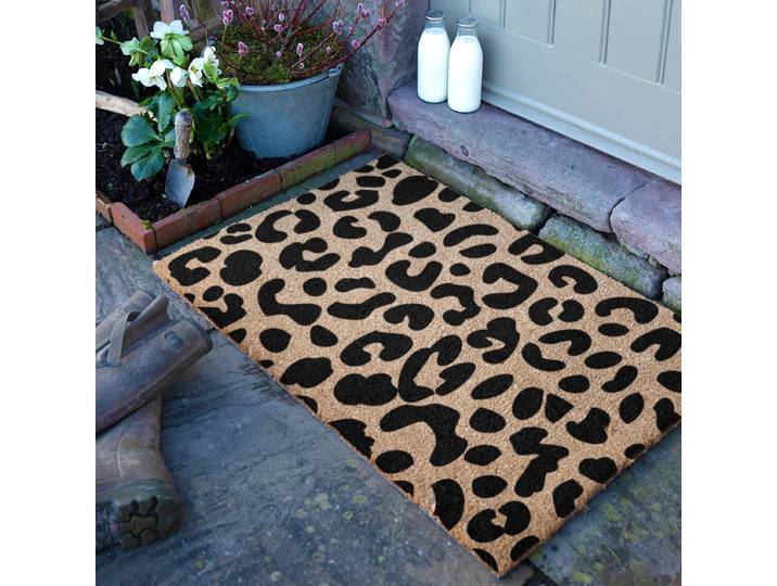Fußmatte COUNTRY-LEOPARD 60 x 1 x 90cm Braun