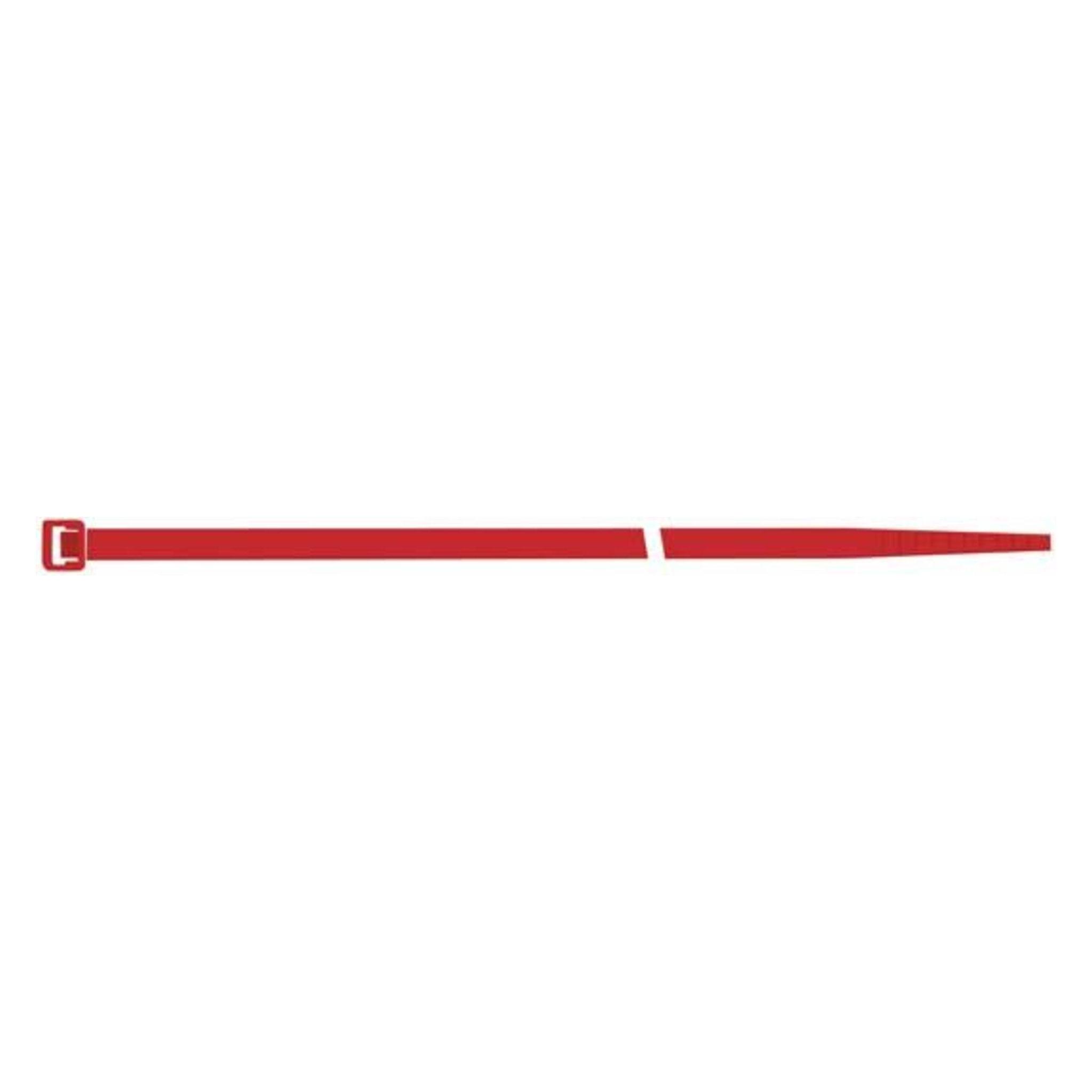 SapiSelco SEL.10.202R Kabelbinder, Rot, 2,5 mm × 100 mm (Kunststoffkabelbinder, 100 mm, 100 Stk.) (8014748302786)