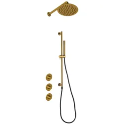 JEE-O slimline 05 Wand-Duschkombination mit Thermostat, mattgold, 800-6465 800-6465