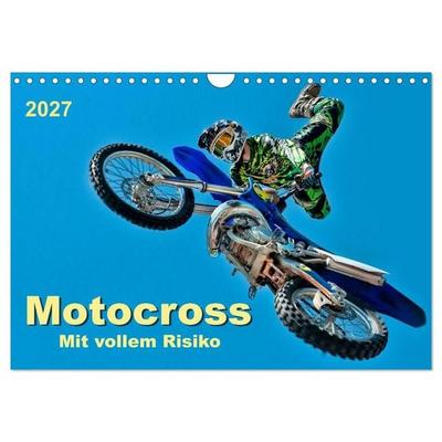 Motocross - mit vollem Risiko (Wandkalender 2027 DIN A4 quer), CALVENDO Monatskalender