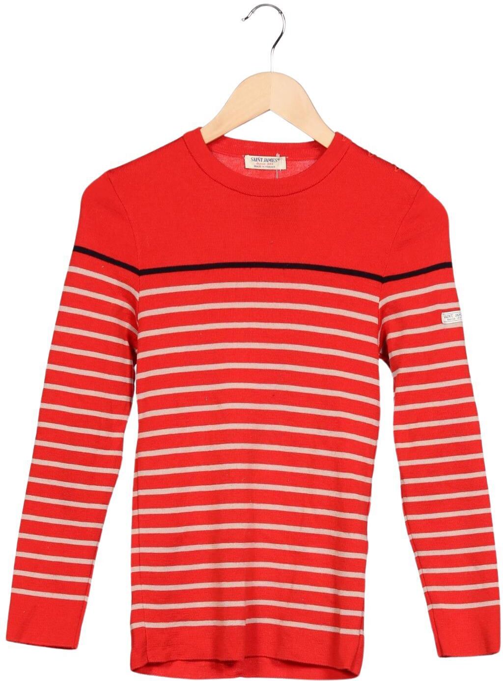 Saint James Damen Pullover, Mehrfarbig, Gr. Xxs, Schurwolle - Second Hand