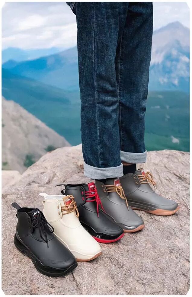 INF Vielseitige Unisex-Regenstiefel: Wasserdicht, rutschfest & modisch für Damen und Herren 39