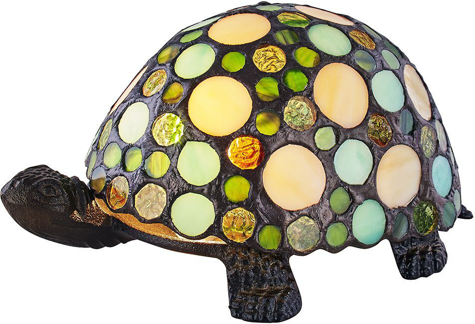 Marlow Home Co. Artemis Beautifully Hand Crafted Ornament Tiffany Lamp Bronze 11cm H X 21cm W X 15cm D