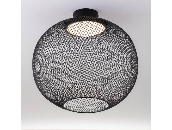 Plafonnier Kinetic Ø 50cm Noir/Noir Aluminium LED non-remplaçables Module LED