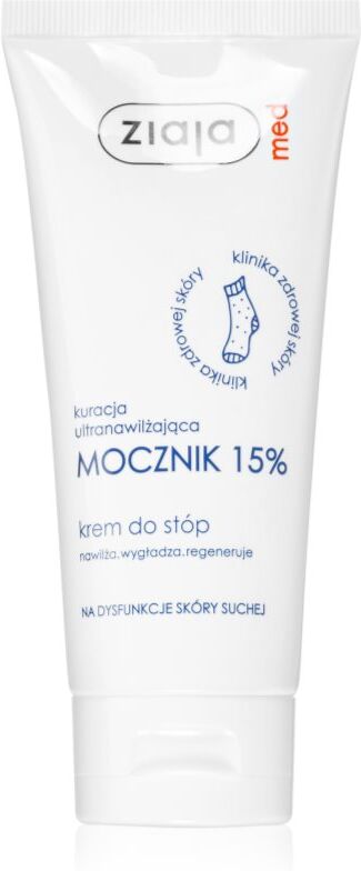 Ziaja Med Ultra-Moisturizing with Urea regenerierende Creme für die Fußsohlen mit feuchtigkeitsspendender Wirkung für die hornige Haut (15% Urea) 100 ml