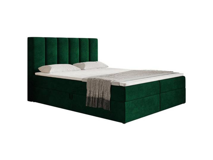 Sepro Meble Bett Grün FOX Kontinental 120x200 cm, Schwarz, Grün, 120x200 cm, Schlafzimmer, Betten, Polsterbetten