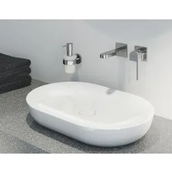 Grohe Plus Fertigmontageset 29303003 chrom, Waschtisch-2-Loch-Wandarmatur, Ausladung 14,7cm