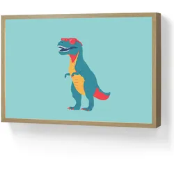 NACHTTISCHLAMPE MIT AKKU Dinosaurier - Blau - Sonnenbrille 60x40 cm