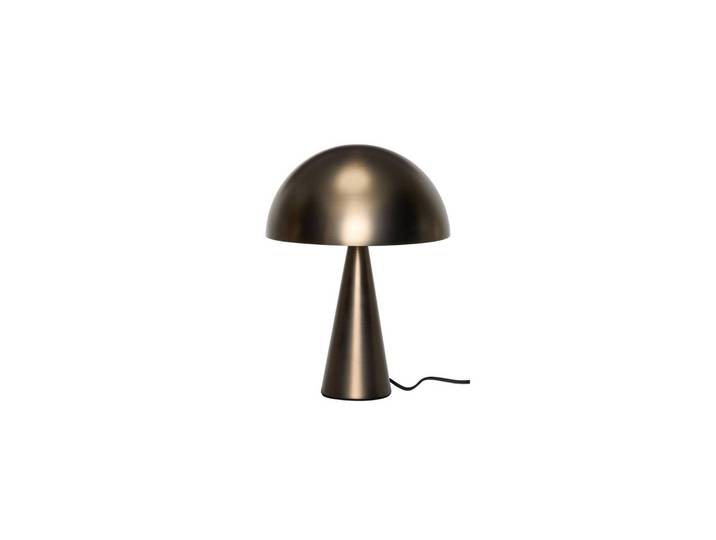 Hübsch Tischlampe Mush Mini, messing / gold, für Schlafzimmer, Metall, Modern