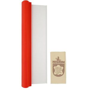 Nigrin Fensterabzieher Silikon-Trockner, für Glas, mit Silikonlippe & Kunststoffschiene,Breite 30,5cm