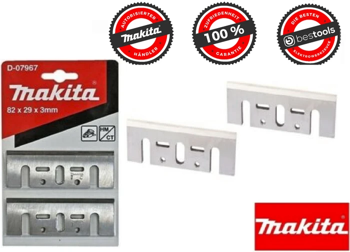 makita Hobelmesser für Elektrohobel D-07967, 2 Pack