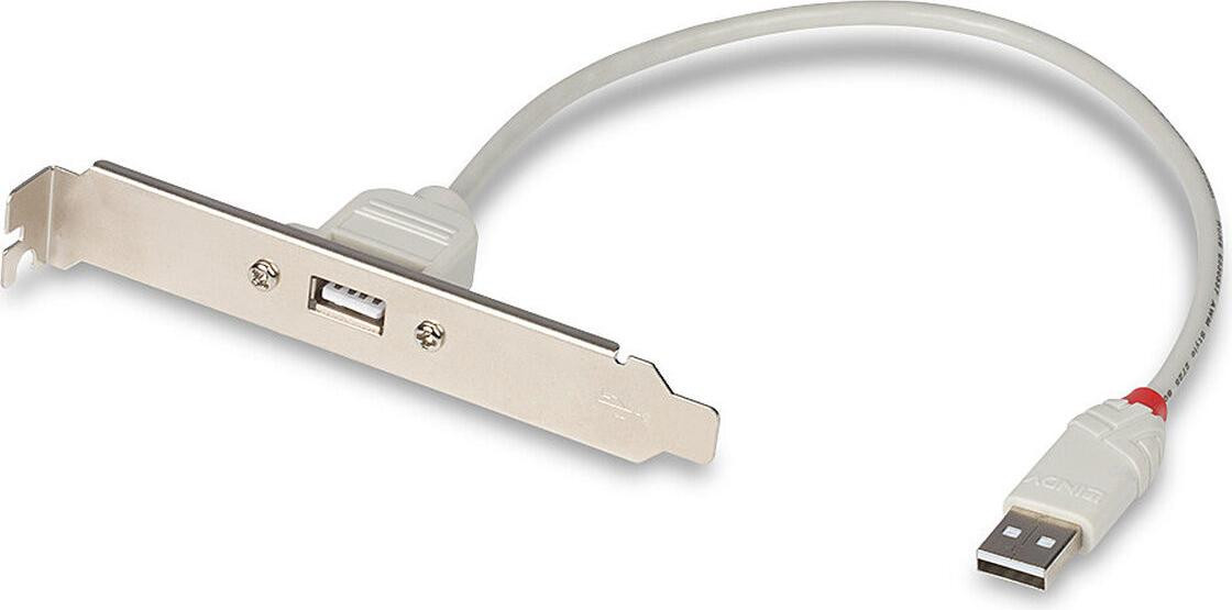 Lindy 33123 USB-Slotblechadapter met 1 x USB Typ A
