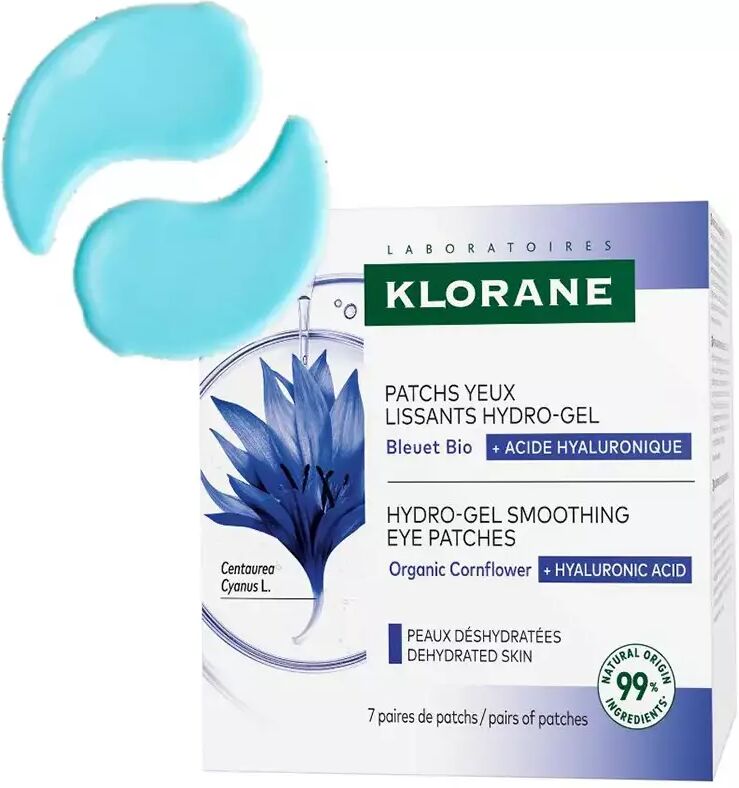 Klorane Cornflower & Hyaluronic Acid Smoothing Hydro-Gel Eye Patches