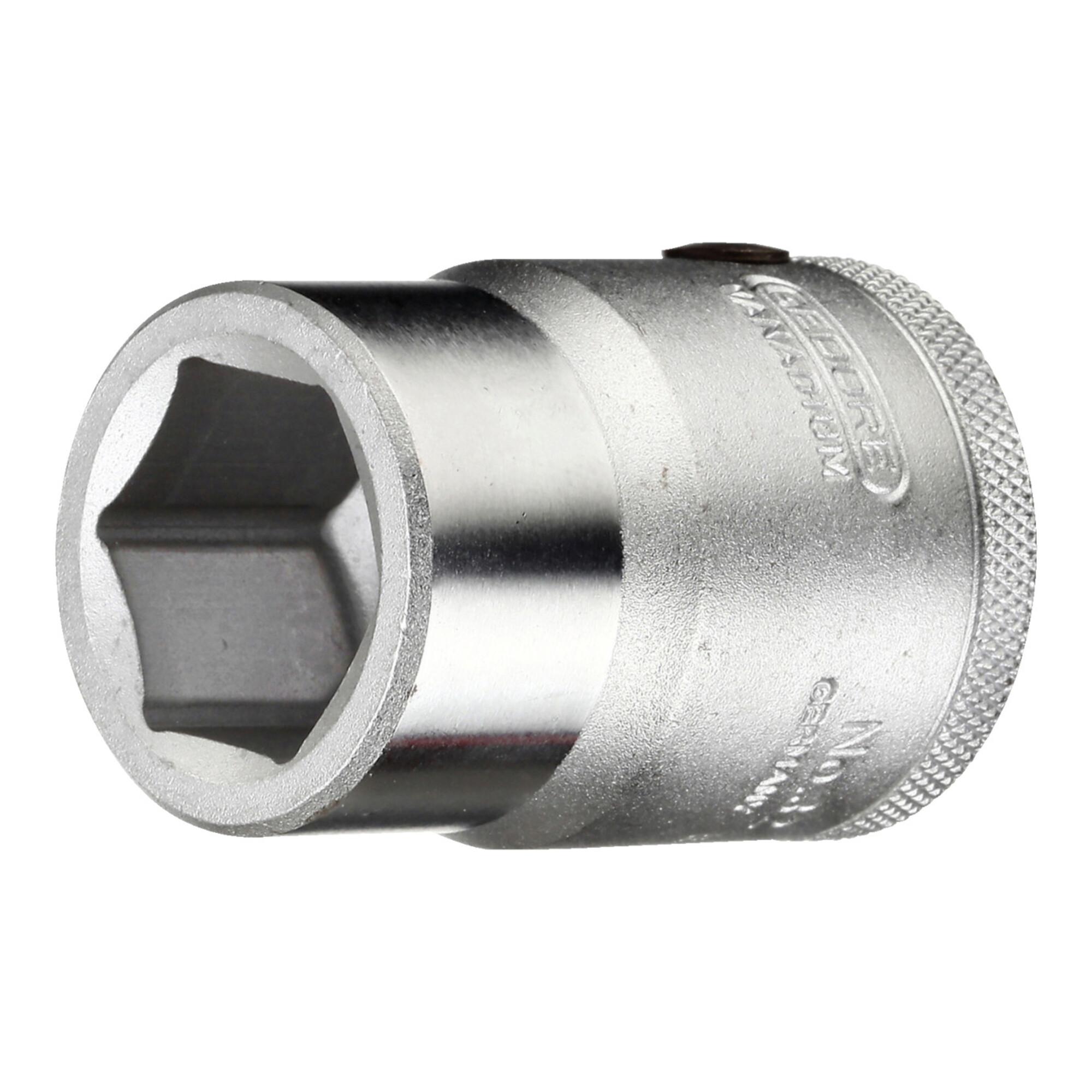 Gedore Steckschlüsseleinsatz, Nuss, 3/4 Zoll 20 mm Antrieb, 6-kant, 55 mm Weite, Werkzeug, 32 55, Stahl verchromt (6271430)
