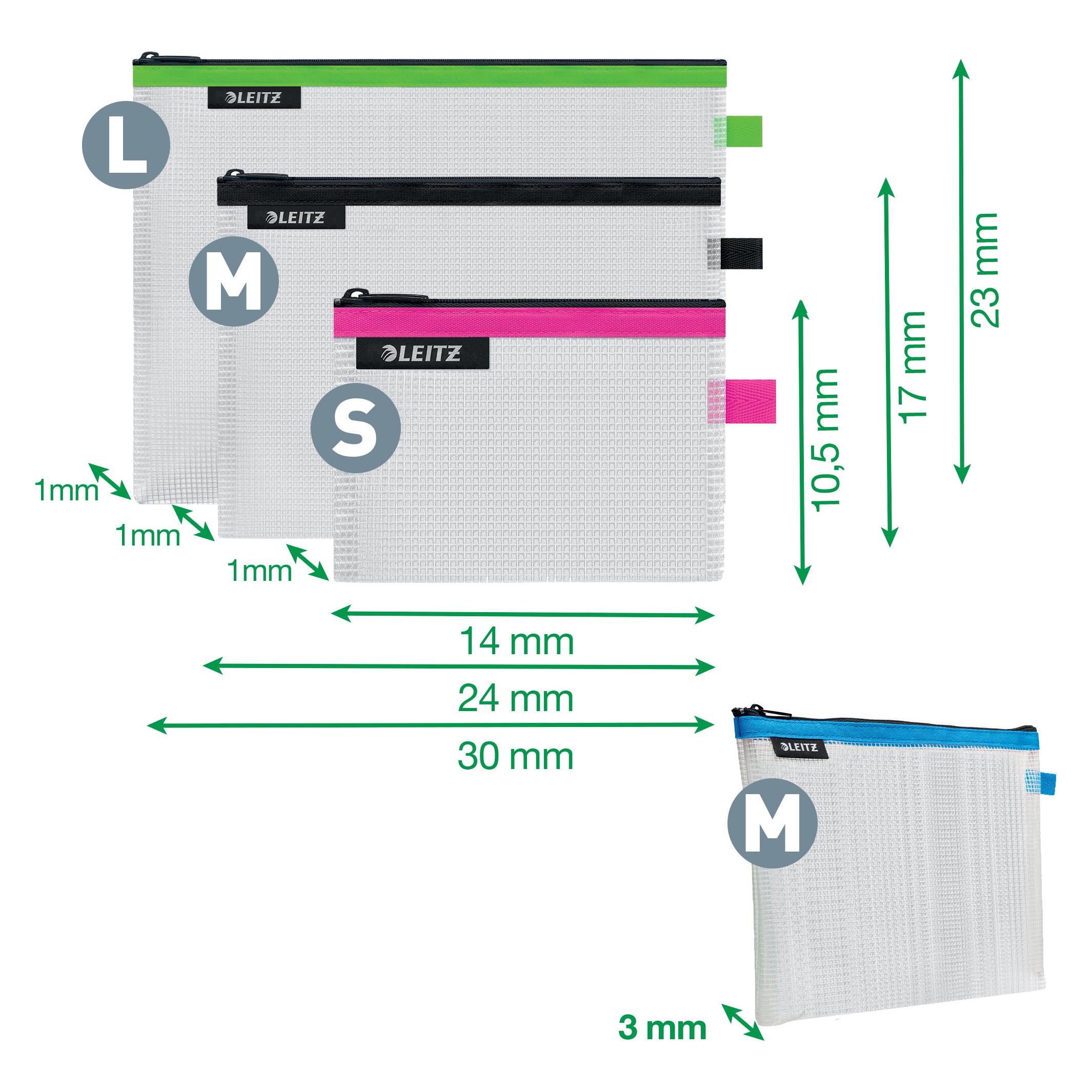Leitz Zip Verschlusstasche WOW (A4+, 4x) (4016-00-99)